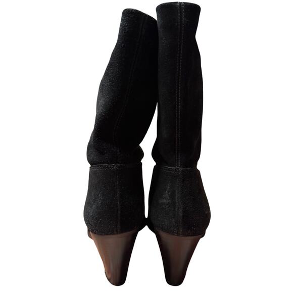 Michael Kors Diva Black Suede Ankle Boots Women’s Size 6.5 - Picture 5 of 10